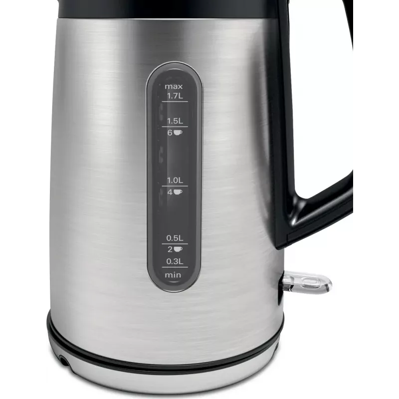Bosch TWK4P440 elektrinis virdulys 1,7 L 2400 W juodas, nerūdijantis plienas