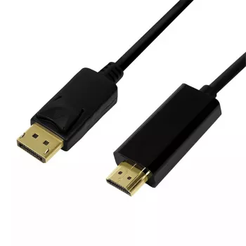 Vaizdo kabelio adapteris LogiLink CV0128 3 m DisplayPort HDMI A tipas Juodas