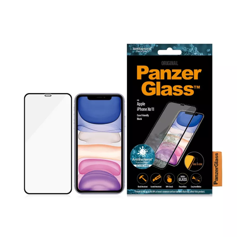 Apsauginis stiklas PanzerGlass Apple iPhone 11 XR nuo krašto iki krašto