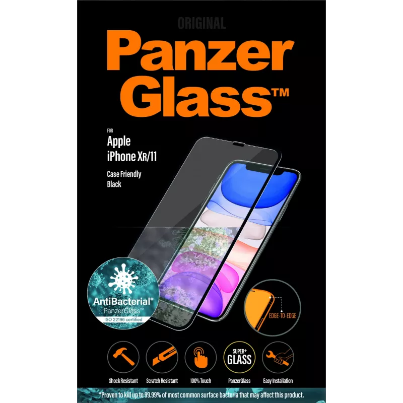 Apsauginis stiklas PanzerGlass Apple iPhone 11 XR nuo krašto iki krašto