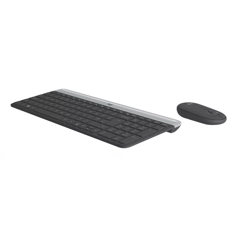 LOGITECH MK470 belaidis klaviatūros ir pelės rinkinys (Slim Combo) – grafitas, QWERTY Šiaurės šalims