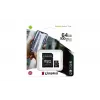 Kingston Canvas Select Plus 64GB microSDXC A1 C10 100R atminties kortelė su adapteriu