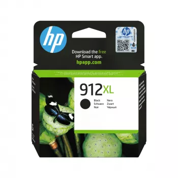HP 912XL High Yield Original Ink Cartridge juoda