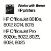 HP 912 Original juodas kasečių rašalas, juoda, 1 vnt., 250 puslapių