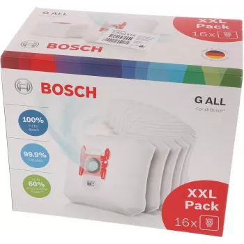 Bosch BBZ16GALL dulkių maišelių rinkinys cilindriniams dulkių siurbliams (16 vnt.)