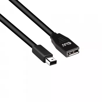 CLUB3D Mini DisplayPort į DisplayPort 1.4 ilginimo kabelis 8K60Hz DSC1.2 HBR3 HDR M/F 1m
