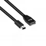 Club 3D CAC-1121 Mini DisplayPort į DisplayPort 1.4 pailginimo kabelis, 8K60Hz, DSC 1.2, HBR3, HDR, 32AWG, M/F, 1 m (3,28 ft), juodas