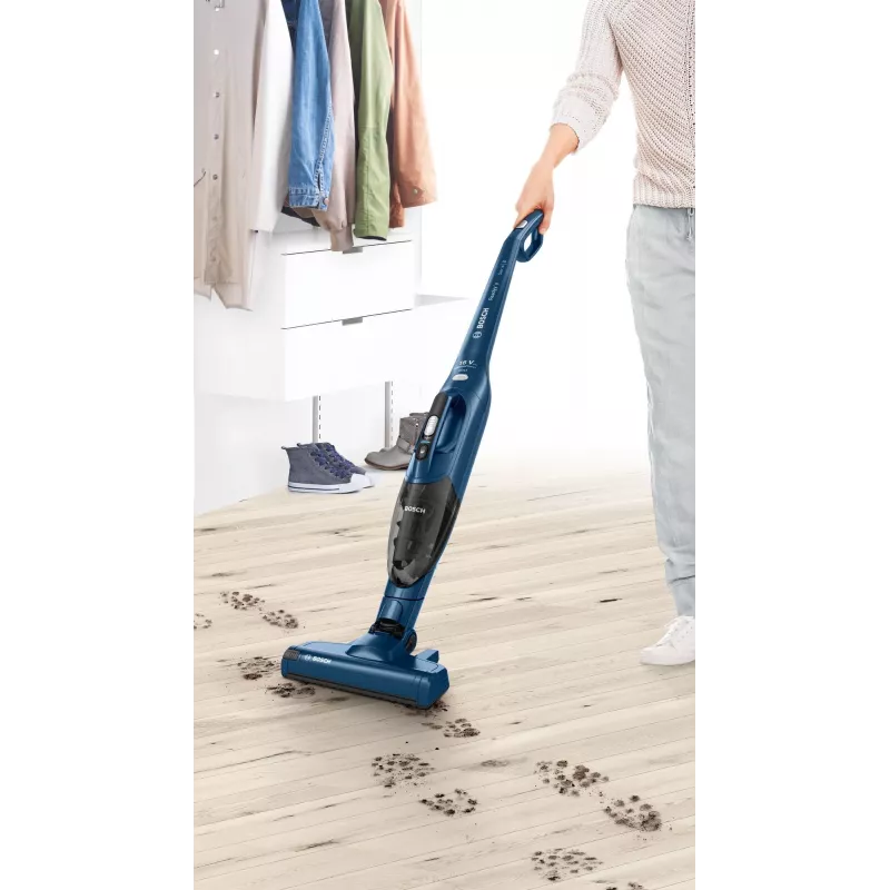 Bosch Serie 2 BBHF216 2-in-1 šluotinis dulkių siurblys, belaidis, mėlynas