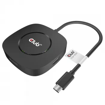 CLUB3D USB Type C 3.2 Gen 1 MST HUB DisplayPort 1.4 trigubam monitoriui CSV-1550
