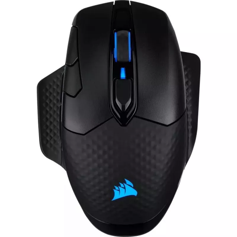 Pelė Corsair DARK CORE RGB PRO RF belaidė + Bluetooth + USB Type-A