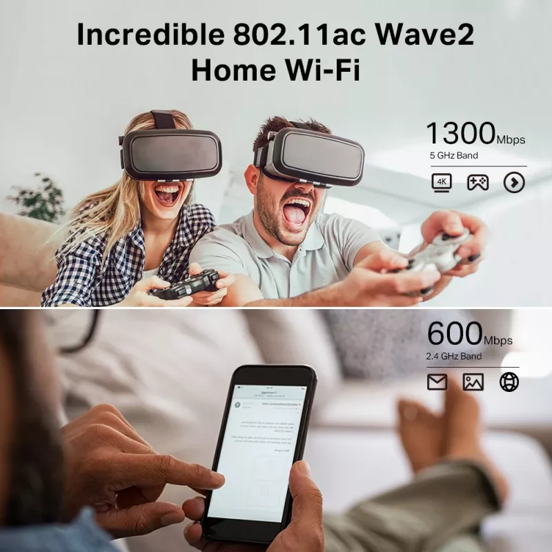 TP-Link Archer C80 belaidis maršrutizatorius Gigabit Ethernet Dviejų juostų (2,4 GHz / 5 GHz) Juodas
