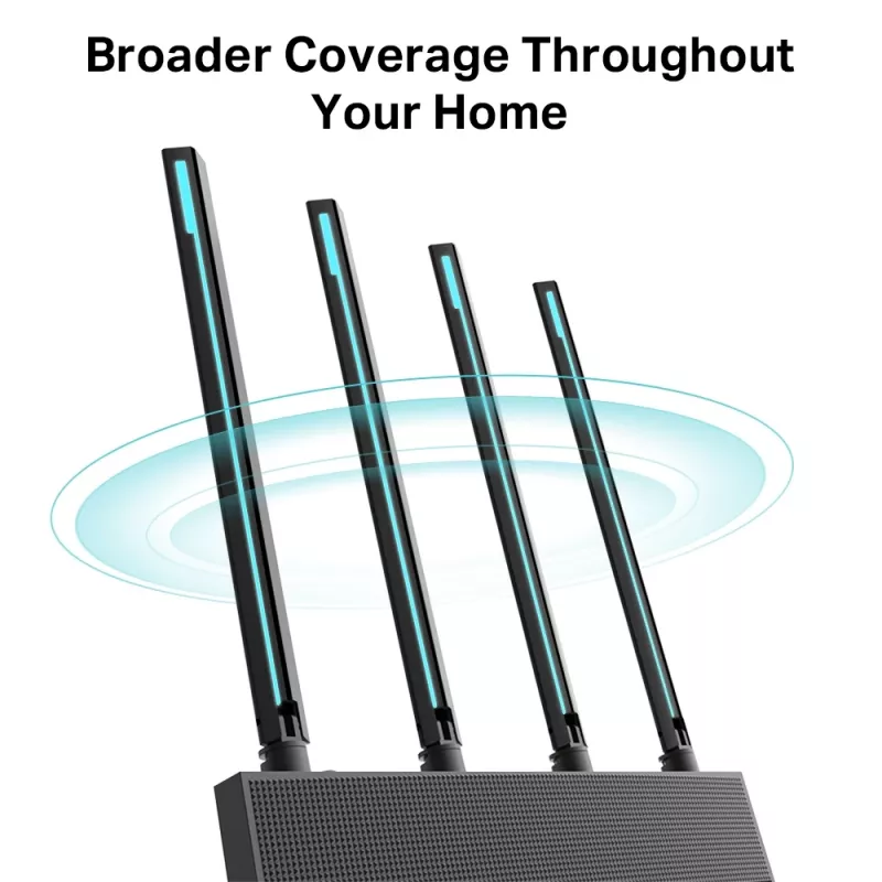 TP-Link Archer C80 belaidis maršrutizatorius Gigabit Ethernet Dviejų juostų (2,4 GHz / 5 GHz) Juodas