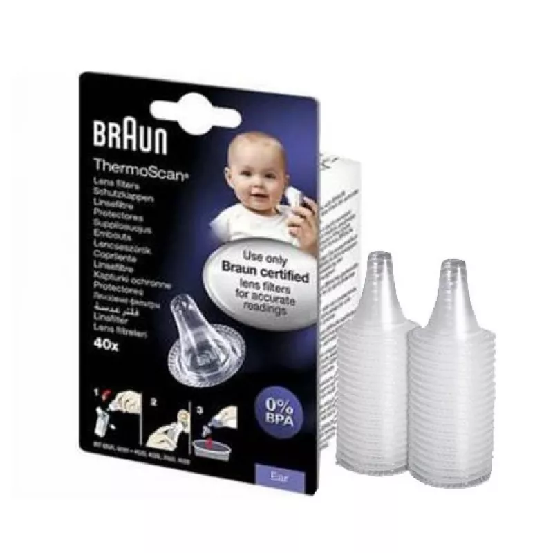 Braun LF40 vienkartiniai lęšių filtrai termometrui