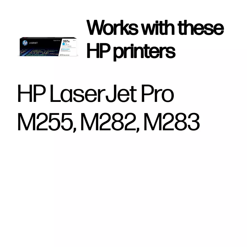 HP 207A Cyan Original LaserJet Tonerio kasetė, 1250 puslapių, Cyan, 1 vnt.