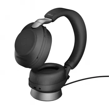 Jabra Evolve2 85 - Link380a UC Stereo komplektas, juoda