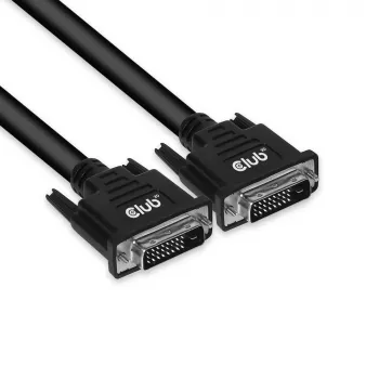 CLUB3D DVI-D Dual Link (24+1) laidas abipusis M/M 10 m/32,8 pėd. 28AWG