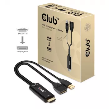 CLUB3D CAC-1331 aktyvus HDMI į DisplayPort adapteris 0.25 m juodas
