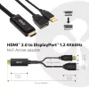 CLUB3D CAC-1331 aktyvus HDMI į DisplayPort adapteris 0.25 m juodas