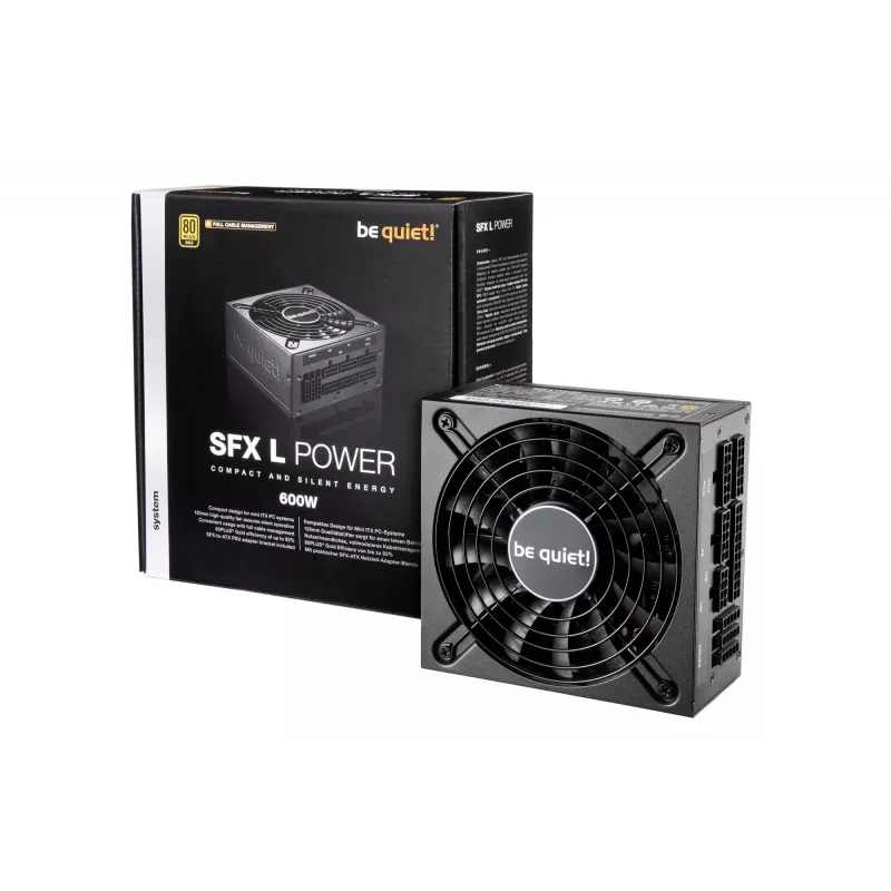 be quiet! SFX L Power 600W 20+4 pin ATX maitinimo blokas, juodas