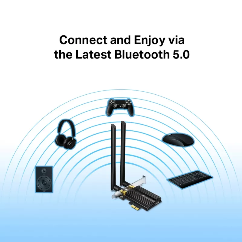 PCIe adapteris TP-Link Archer TX50E AX3000 Wi-Fi 6 Bluetooth 5.0