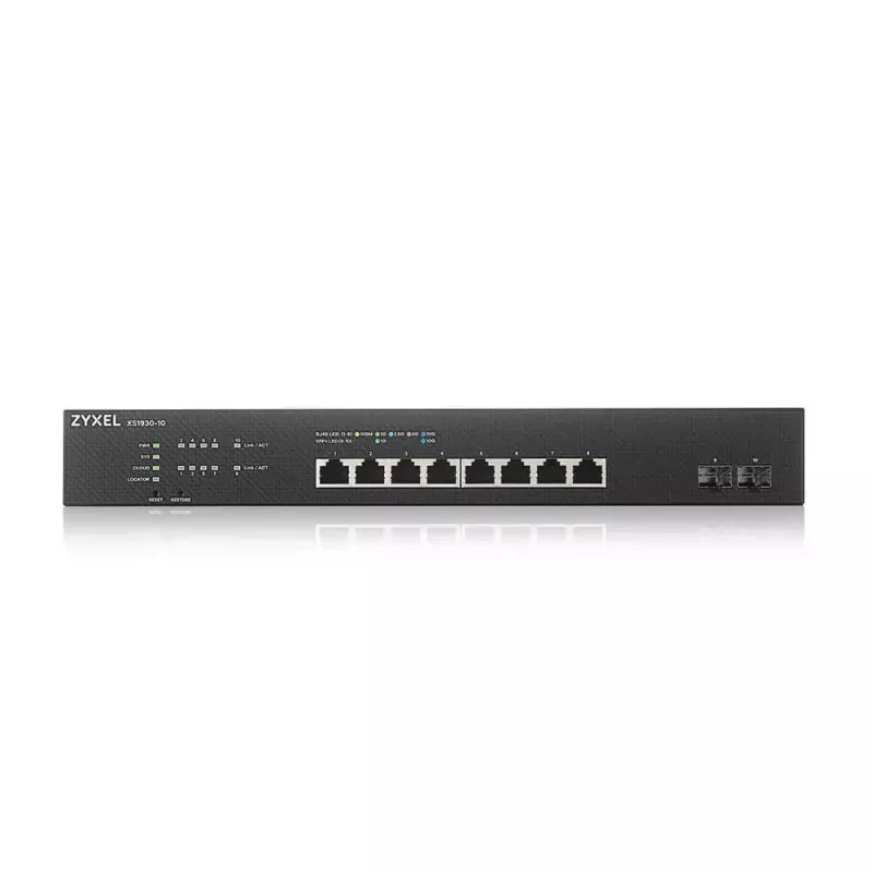 Zyxel XS1930-10-ZZ0101F tinklo jungiklis valdomas L3 10G Ethernet (100/1000/10000) juodas