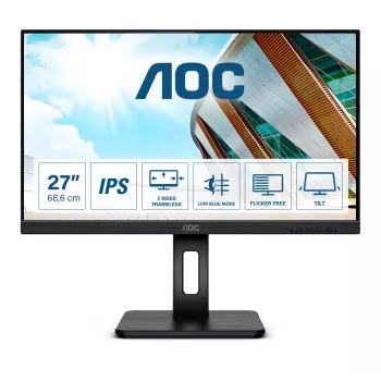 AOC P2 27P2Q monitorius 68,6 cm (27 colių) 1920 x 1080 pikselių Full HD LED juodas