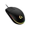 LOGITECH G102 žaidimų pelė USB juoda