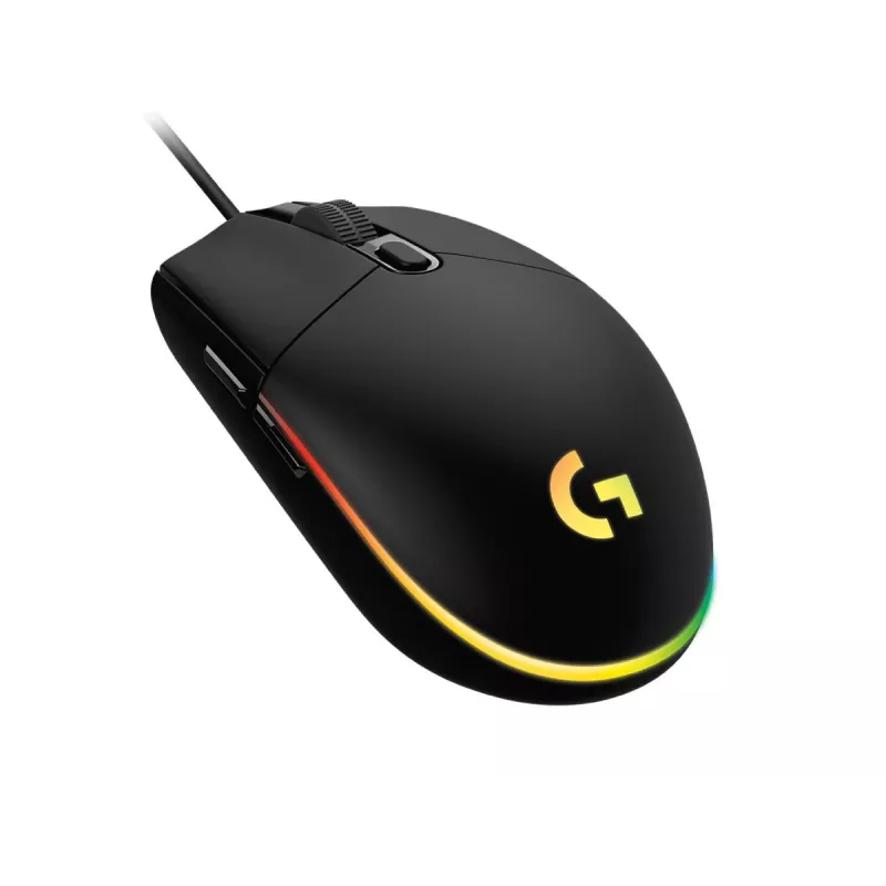 LOGITECH G102 žaidimų pelė USB juoda