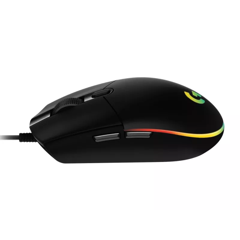 LOGITECH G102 žaidimų pelė USB juoda