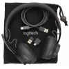Logitech Zone Wireless MS 981-000854 ausinės su mikrofonu, Bluetooth, ant ausų, aktyvus triukšmo slopinimas, belaidis Qi krovimas, Microsoft Teams, grafitinės