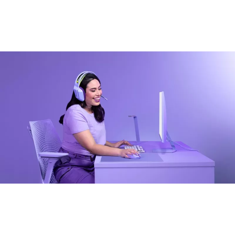 LOGITECH G305 Lightspeed belaidė žaidimų pelė alyvinė