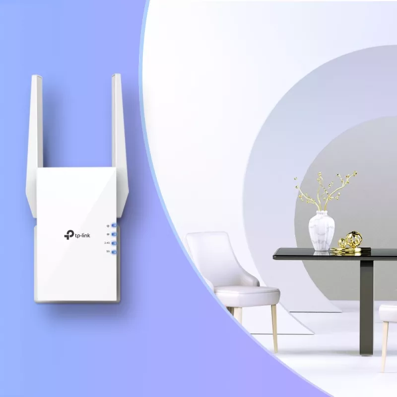 TP-Link RE505X belaidžio tinklo stiprintuvas AX1500 Wi-Fi 6, baltas