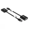 CLUB3D DisplayPort™ į VGA juodas aktyvus adapteris M/F