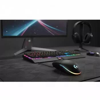 LOGITECH G203 Lightsync žaidimų pelė USB juoda