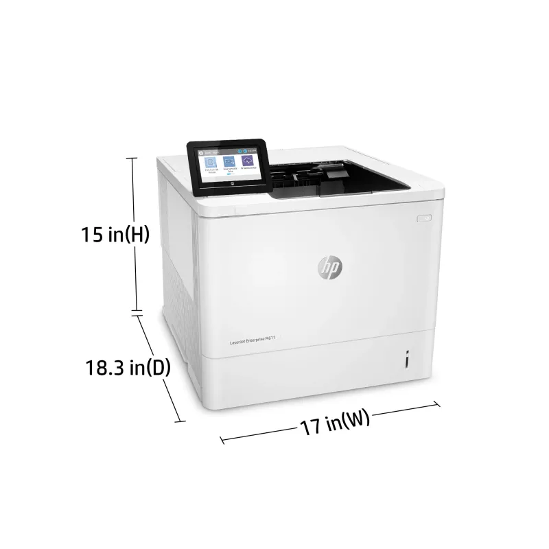 HP LaserJet Enterprise M611dn – lazerinis spausdintuvas, A4, 1200x1200 DPI, 61 ppm, dvipusis spausdinimas, tinklo paruoštas
