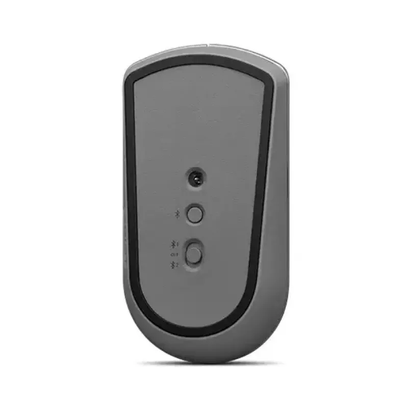 Optinė Bluetooth pelė Lenovo 600 – 2400 DPI, Bluetooth 5.0 dviejų įrenginių, 3 mygtukai, rutulinis slinkimas, geležinė pilka