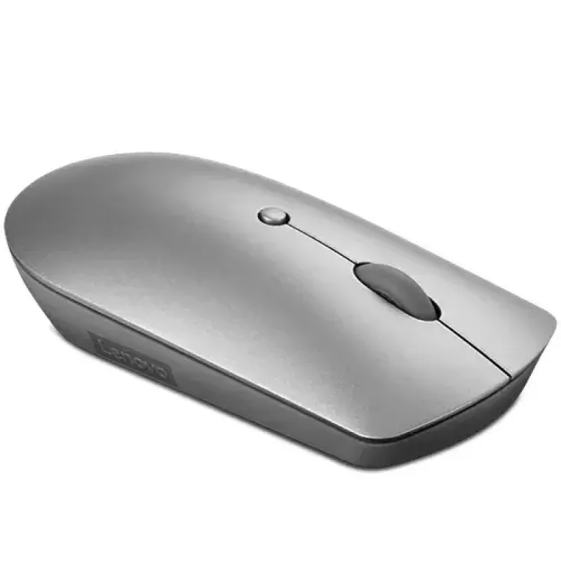 Optinė Bluetooth pelė Lenovo 600 – 2400 DPI, Bluetooth 5.0 dviejų įrenginių, 3 mygtukai, rutulinis slinkimas, geležinė pilka
