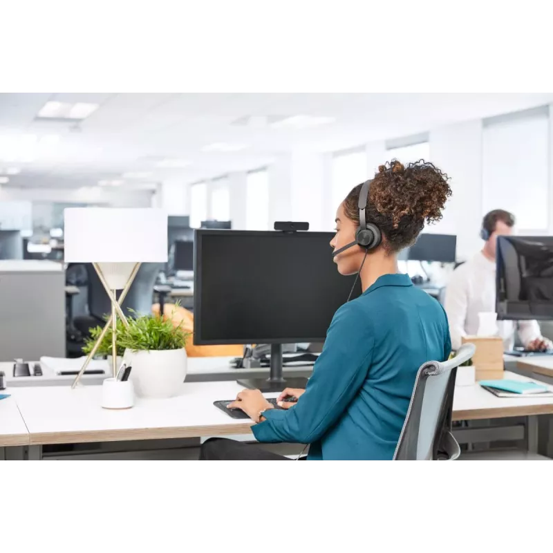 LOGITECH Zone Wired – ausinės su mikrofonu, USB-C / USB-A, UC Zone, juodos