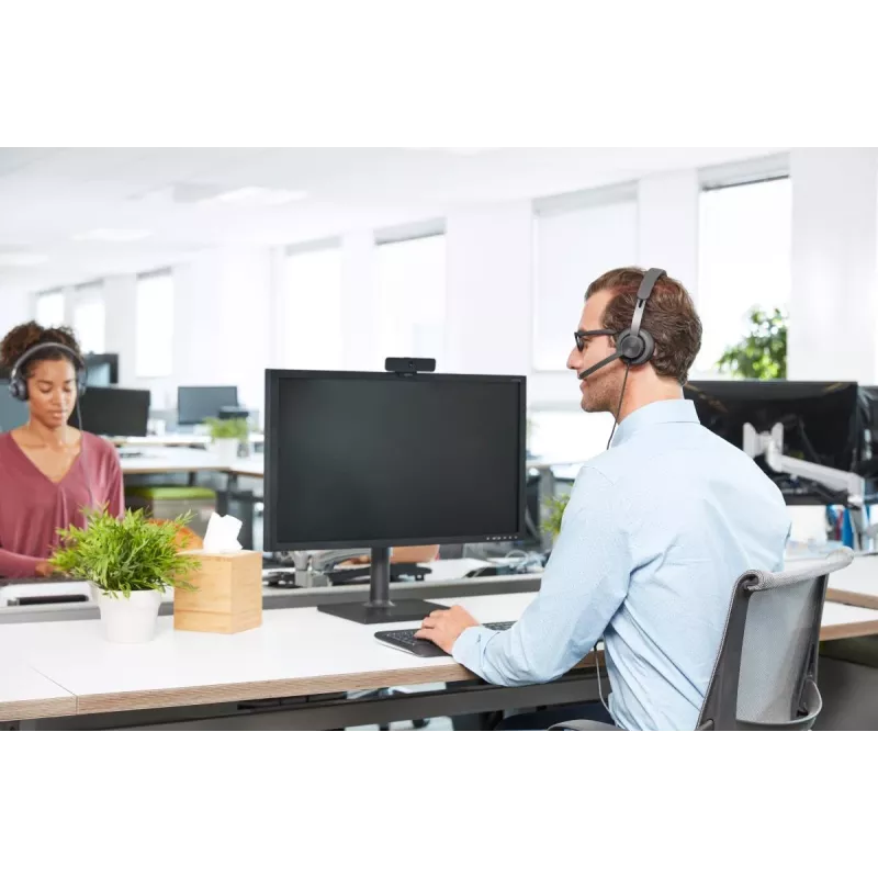 LOGITECH Zone Wired – ausinės su mikrofonu, USB-C / USB-A, UC Zone, juodos