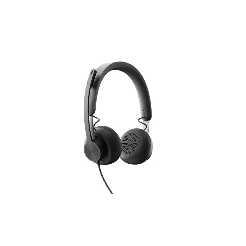 LOGITECH Zone Wired – ausinės su mikrofonu, USB-C / USB-A, UC Zone, juodos