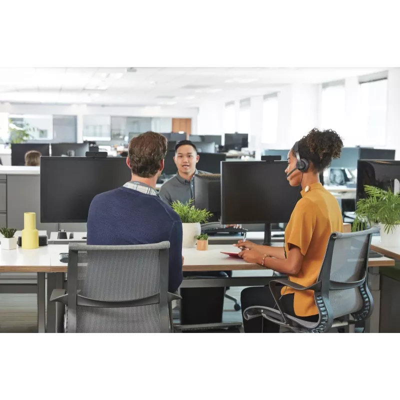 LOGITECH Zone Wired – ausinės su mikrofonu, USB-C / USB-A, UC Zone, juodos
