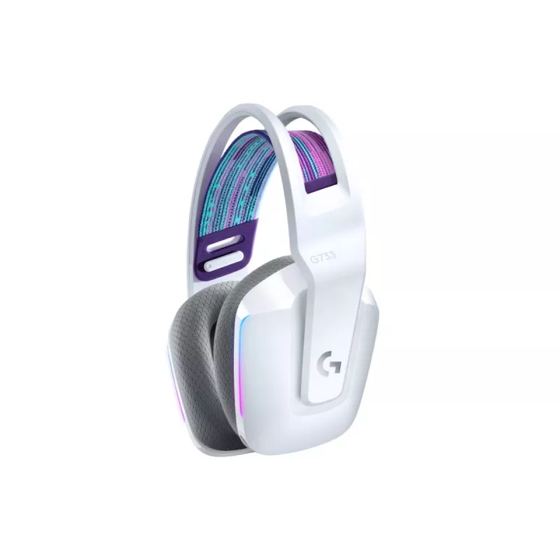 LOGITECH G733 Lightspeed belaidės RGB žaidimų ausinės balta