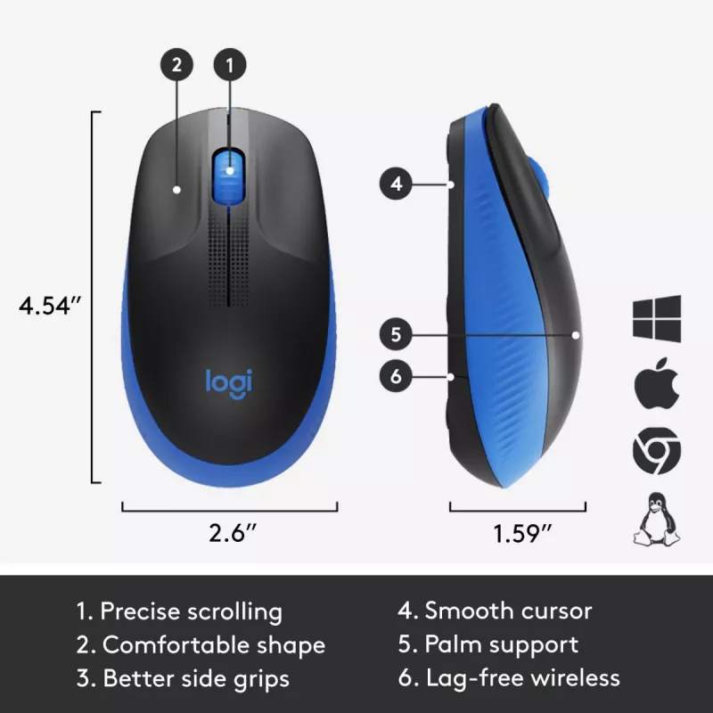 Pelė Logitech M190 Wireless USB