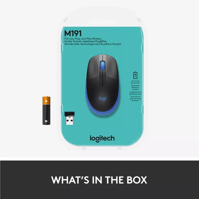 Pelė Logitech M190 Wireless USB