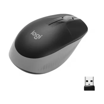 LOGITECH M190 pilno dydžio belaidė pelė, vidutinė pilka