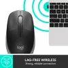 LOGITECH M190 pilno dydžio belaidė pelė, vidutinė pilka