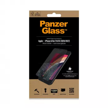 PanzerGlass® privatumo apsauginis stiklas iPhone SE (2020/2022) | 8 | 7 | 6 | 6s | Standard Fit