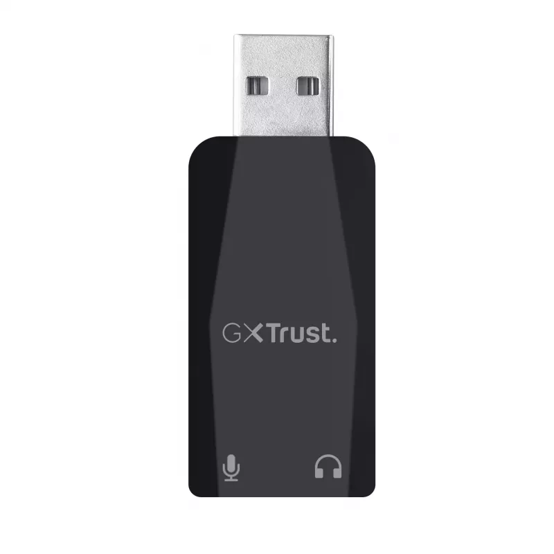 Trust GXT 212 Black, Red stalinis USB mikrofonas ant trikojo