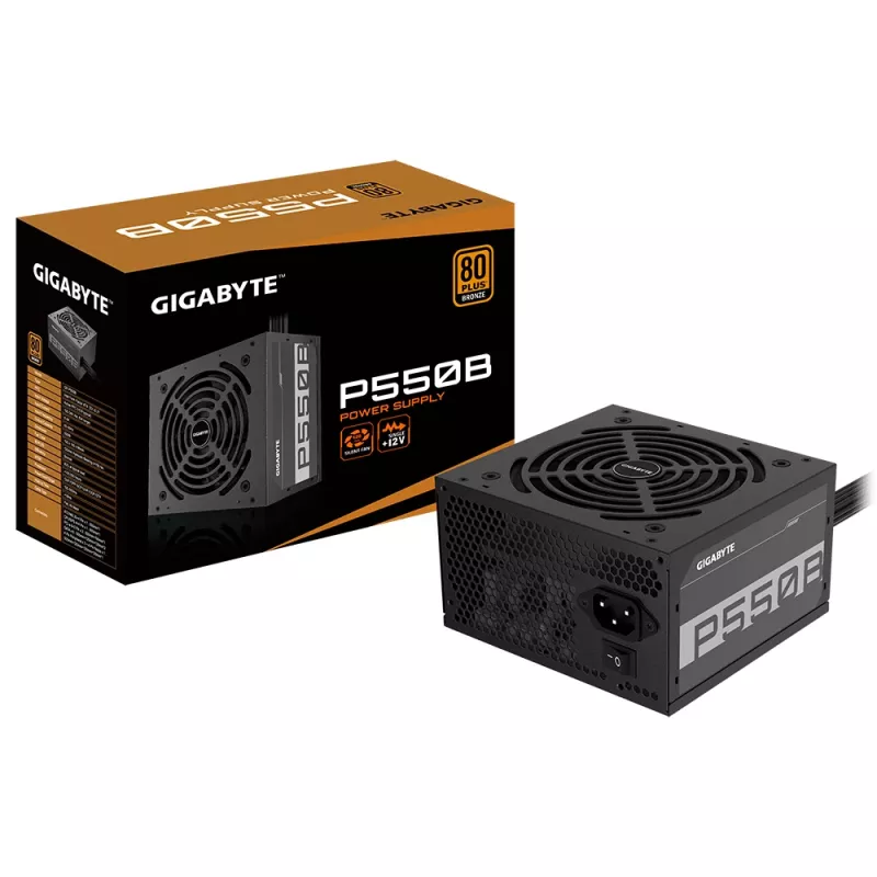 GIGABYTE P550B maitinimo blokas 550 W 20+4 pin ATX ATX juodas