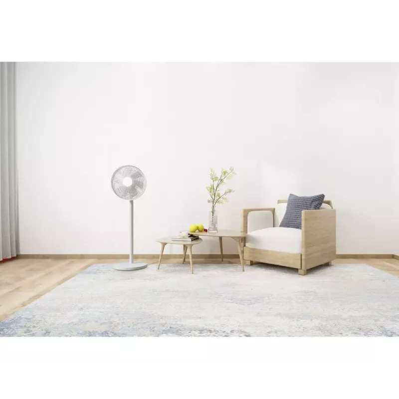 Stacionarus ventiliatorius Xiaomi Mi Smart Standing Fan 2 Lite PYV4007GL — 35,6 cm, 7 mentės, 3 greičiai, 45 W, 90° svyravimas, reguliuojamas aukštis 642–1000 mm, baltas